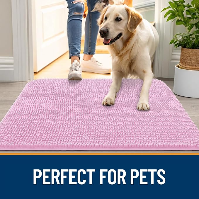 OLANLY Dog Door Mat for Muddy Paws 70x24, Absorbs Moisture and Dirt, Absorbent - Image 6