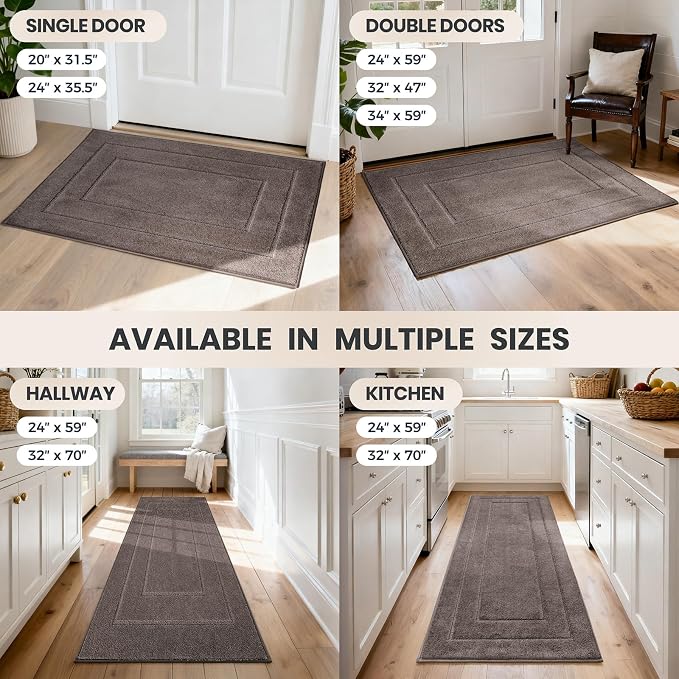 PURRUGS Dirt Trapping Door Mat 24" x 35.5", Non-Slip/Skid Machine Washable - Image 9