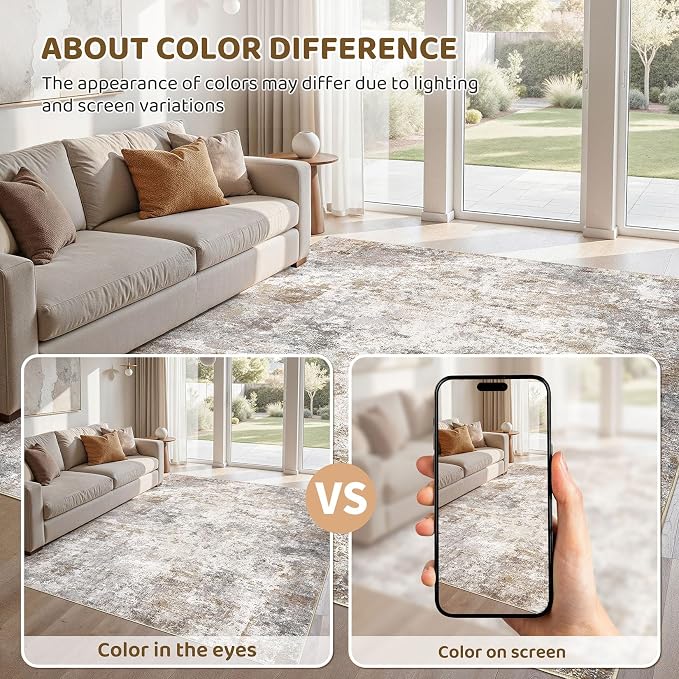 UERMEI 5x8 Area Rug Living Room Rugs - Image 5