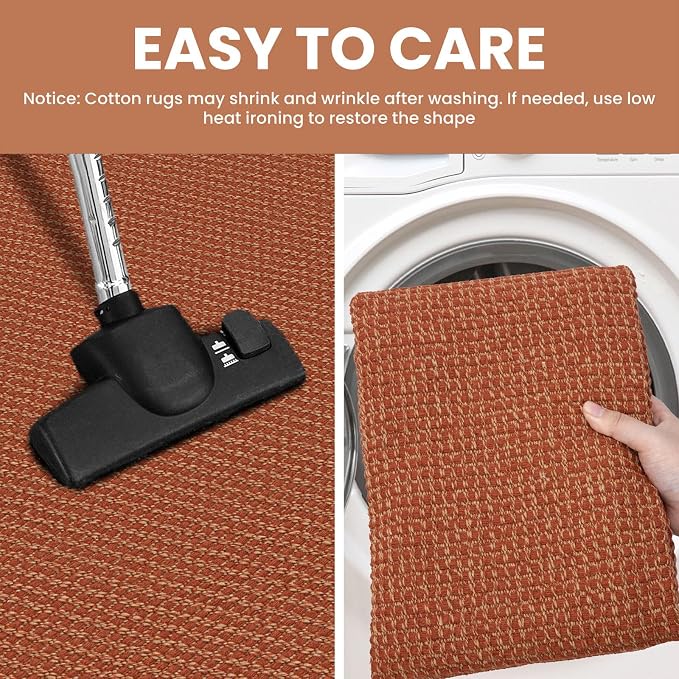 IOHOUZE Washable Runner Rug 2x10 Non Slip Rubber Backed Long Hallway Runner - Image 4