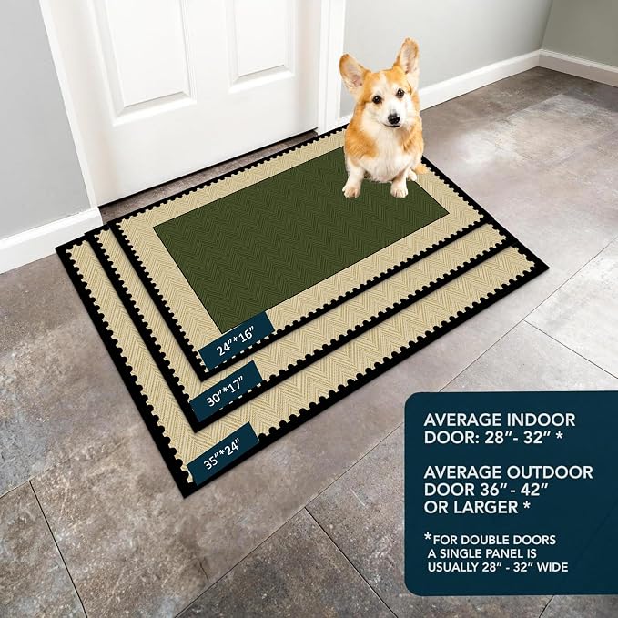 Ultra Thin Door Mat Indoor Entrance, 1/10 in Thin Door Mats - Image 7