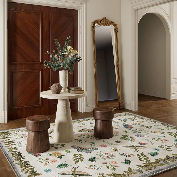 6x9 Area Rugs for Living Room: Washable Bedroom Rug Vintage Rugs Indoor Stain - Image 7