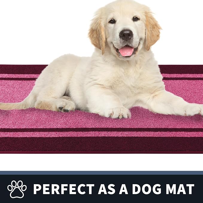 PURRUGS Dirt Trapping Door Mat 24" x 36", Non-Slip Machine Washable Entryway Rug - Image 6