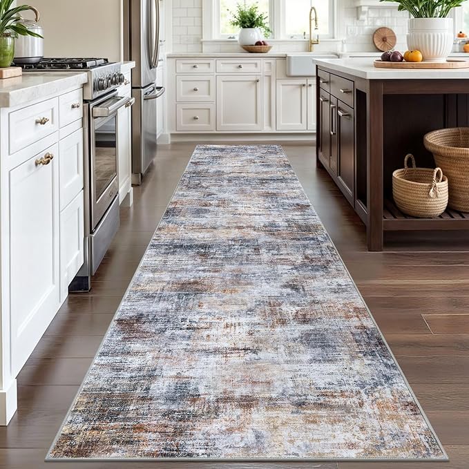 IOHOUZE Abstract Runner Rug 3x12 Ft Washable Runners - Image 3