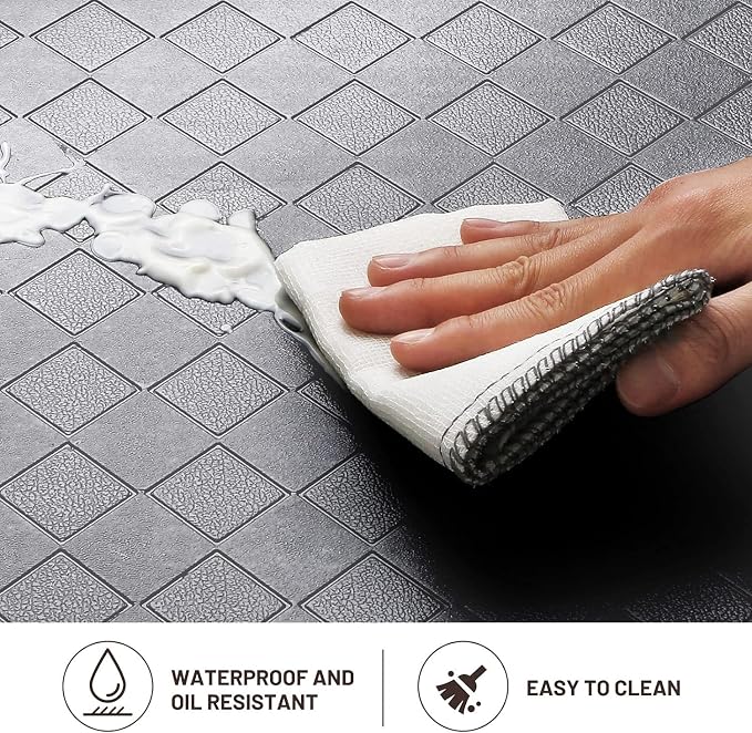 HappyTrends Kitchen Mat Cushioned Anti-Fatigue Floor Mat, Thick Waterproof - Image 5