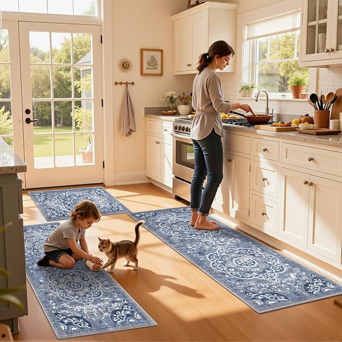 Ileading Boho Kitchen Rugs Sets 3 Piece - Image 8