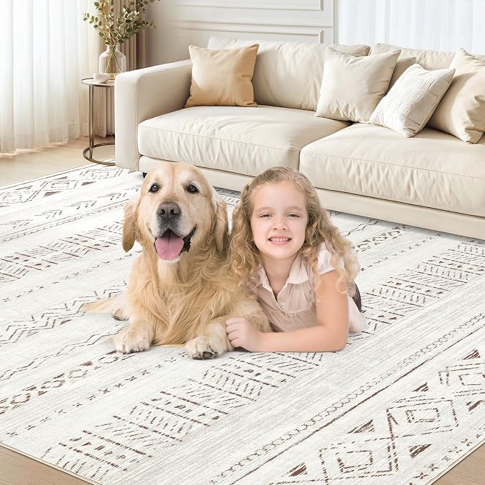 cotiled 10x13 Area Rugs Living Room Rug: Washable Boho Rugs - Image 9