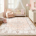 CAPALOCA Machine Washable Rugs Nursery Rug Sq6ft Cute Girl Non Slip Low Pile by CAPALOCA