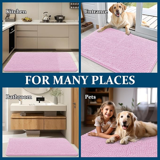 OLANLY Dog Door Mat for Muddy Paws 44x32, Absorbs Moisture and Dirt, Absorbent - Image 8