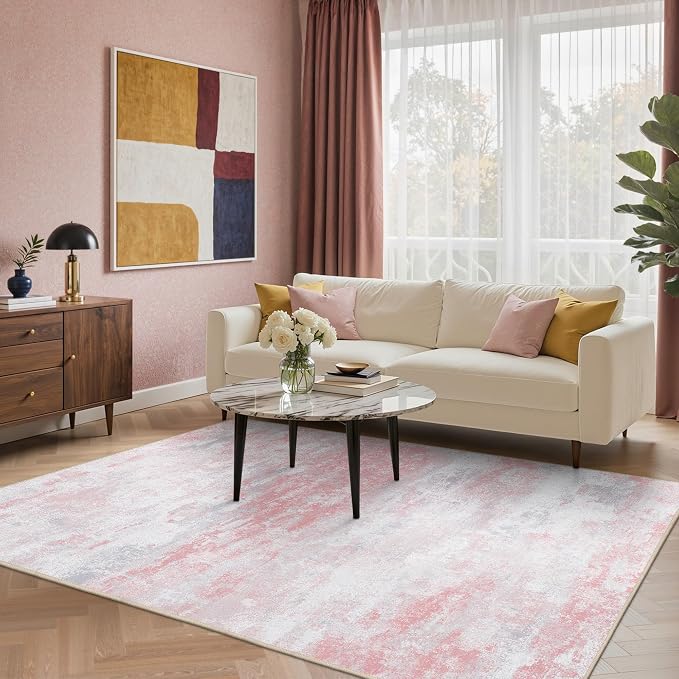 BEIMO Area Rugs 6x9 for Living Room Bedroom, Modern Abstract Machine Washable - Image 2