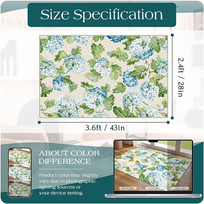 Floral Outdoor Rug - Image 2