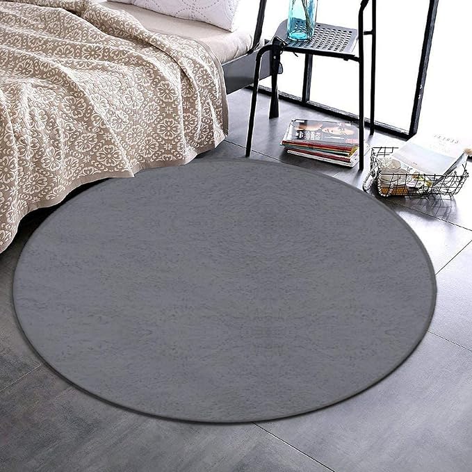 Room Sofa Yoga Soft Round Carpet, Home Decor Non Slip Kitchen Office Circle Rug - Image 2