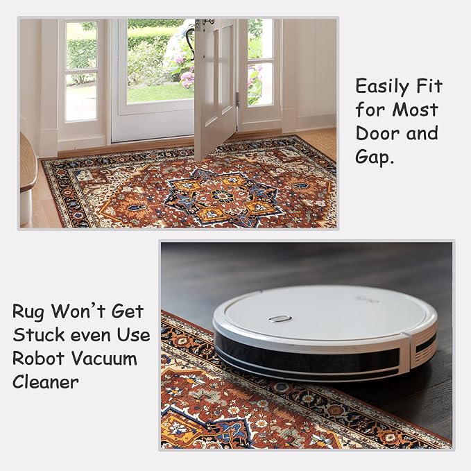 Moynesa Ultra-Thin Washable Runner Rug - Image 4
