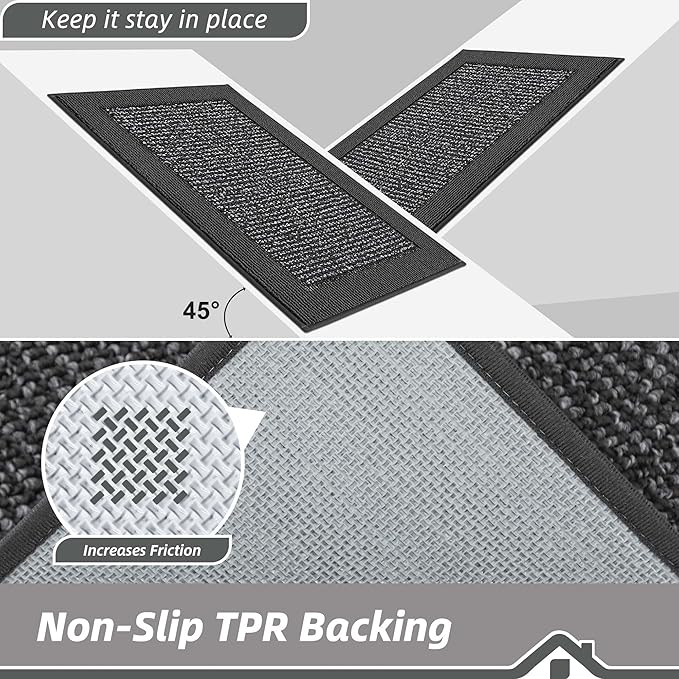 BEQHAUSE Indoor Door Mat 36" x 60", Dirt Trapper Door Mats Non-Slip Entryway - Image 4