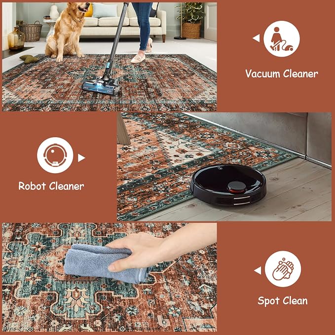 Moynesa Ultra-Thin Washable 10x14 Area Rugs - Image 4