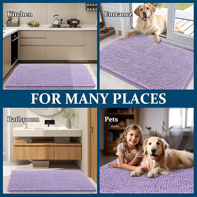 OLANLY Dog Door Mat for Muddy Paws 44x24, Absorbs Moisture and Dirt, Absorbent - Image 7