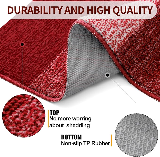 Kitinjoy Indoor Outdoor Door Mat, 47x20 Non-Slip Absorbent Dirt Trapper - Image 3