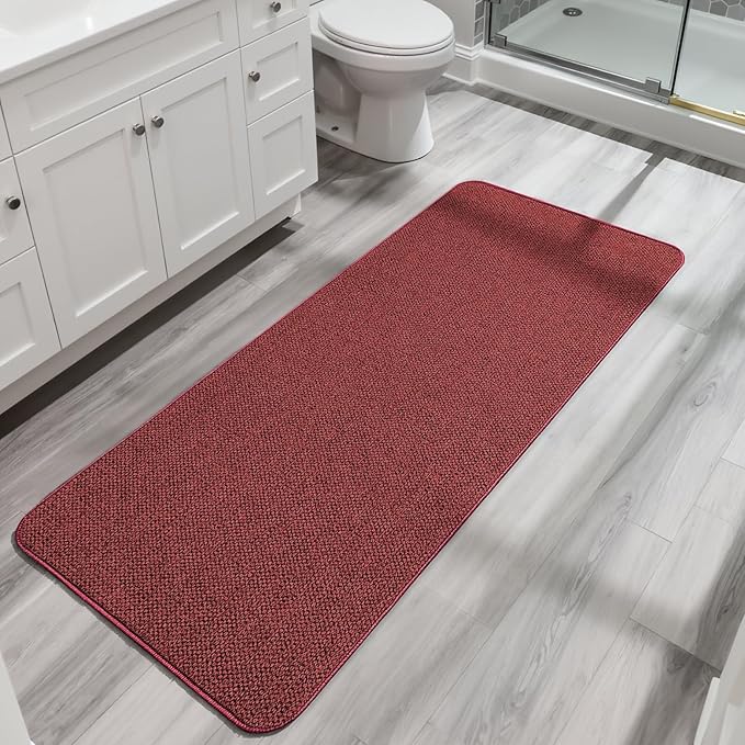 Bosap Bath Mat, Ultra Thin Bathroom Runner Rugs, Large Bath Mats by BosapDirect