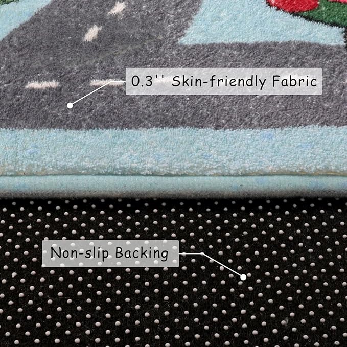 LIVEBOX Large Playroom Rug 5'x7' Kids Play Mat - Image 5
