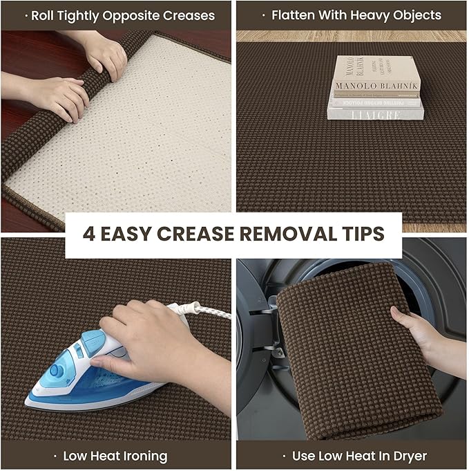 IOHOUZE Washable Area Rug 5x7 Non Slip Rubber Backed Rugs - Image 2