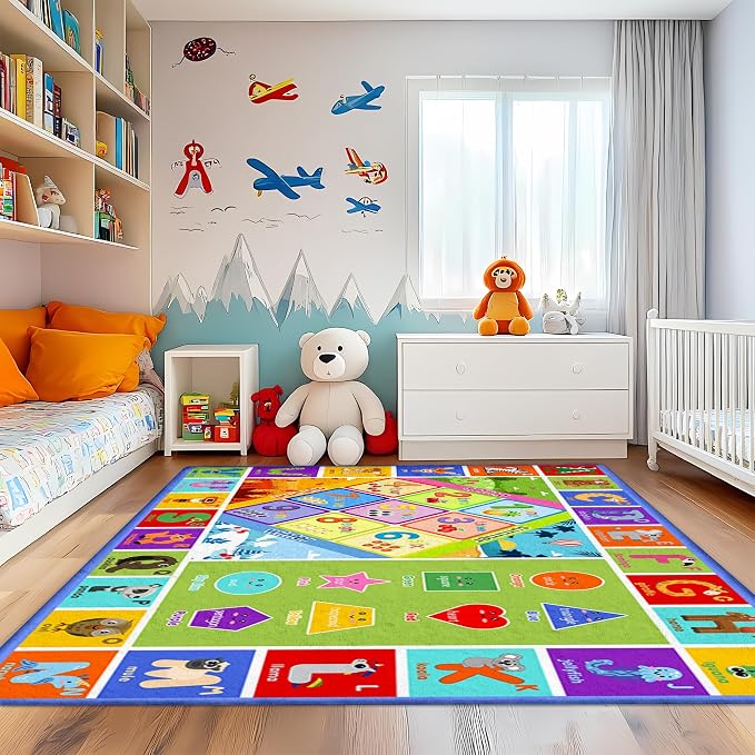 3x5 Small Kids Classroom & Playroom Rug - Image 5