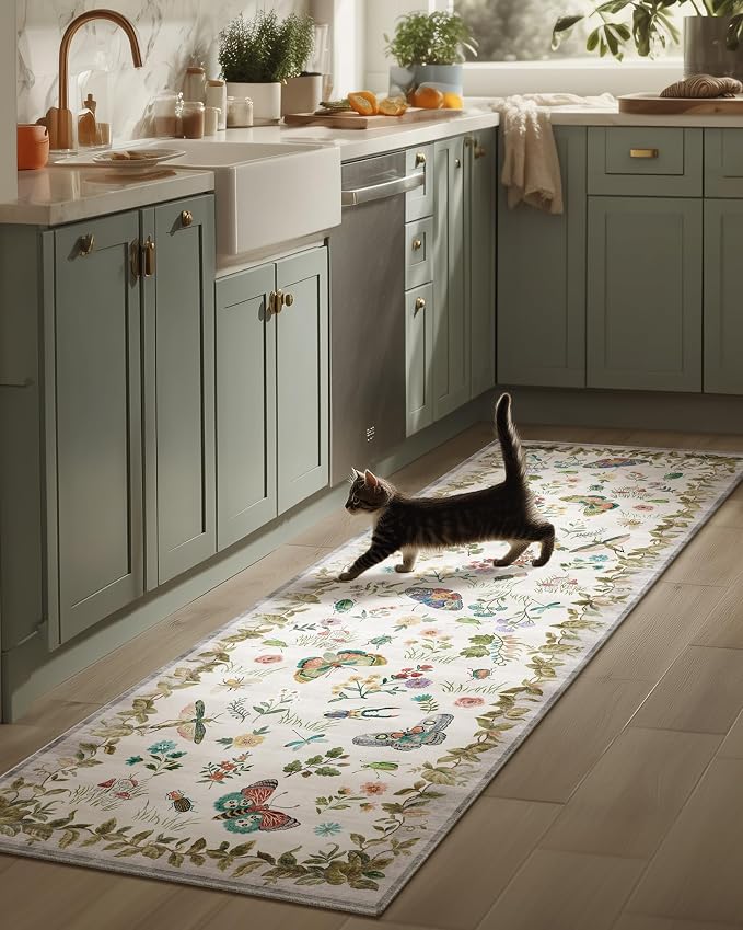 Machine Washable Kitchen Runner Rugs: 2'x6' Entryway Rug Runner Stain Resistant by palohom