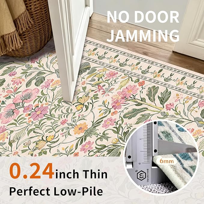 2x6 Soft Washable Runner Rugs: Velvet Feel & 5-10 Degrees Warmer Underfoot - Image 7