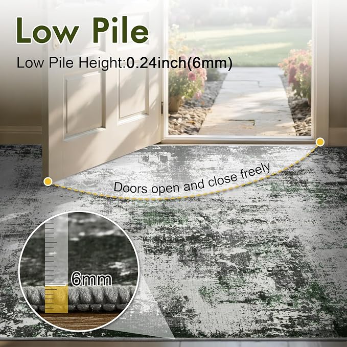 8x10 Ft Large Area Rugs for Living Room, Soft Non-Slip Washable Rugs Modern - Image 8