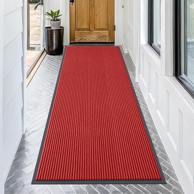 OLANLY Front Door Mat Indoor Outdoor Entrance, Waterproof Heavy Duty Doormat by OLANLY