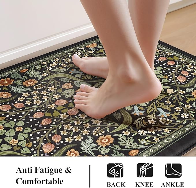 Collive Anti Fatigue Mats for Kitchen Floor, Cushioned Comfort Kitchen Rugs - Image 3