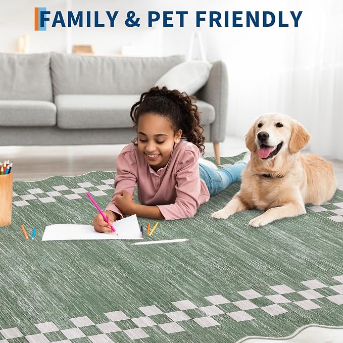Rug Runners for Hallways 2x8 Washable Kitchen Runner Rug Non Slip Low Pile - Image 4