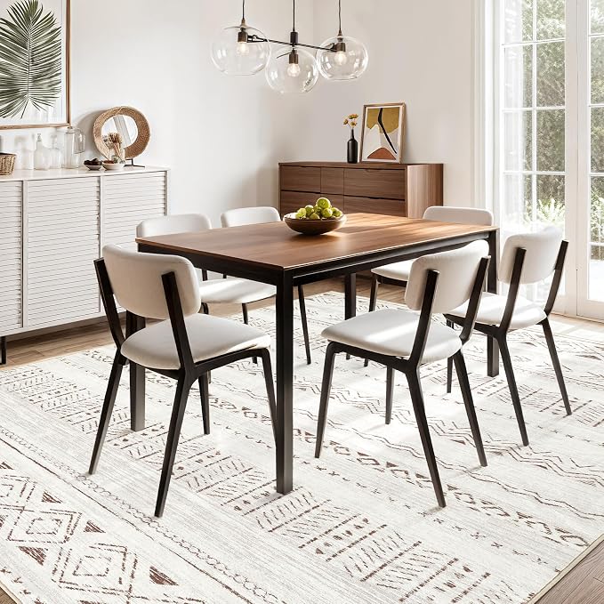 cotiled 7x10 Area Rugs Living Room Rug: Washable Boho Rugs - Image 6