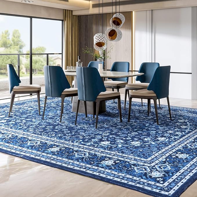 Lessymo 8 x 10 Area Rugs for Living Room- Machine Washable Area Rugs Boho Faux - Image 8