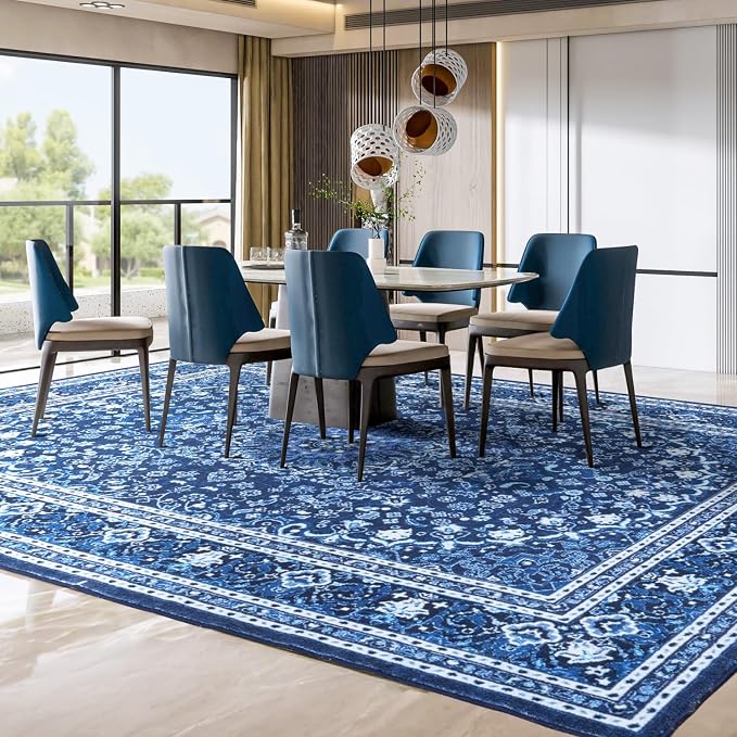 Lessymo Area Rugs 10 x 14 for Living Room, Machine Washable Area Rugs Boho Faux - Image 4