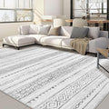 Nakagishi Area Rugs 8x10 Living Room: Washable Boho Large Neutral Soft by NakagishiAreaRug
