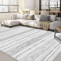 Nakagishi 7x10 Area Rug Living Room: Washable Boho Large Neutral Modern Soft by NakagishiAreaRug