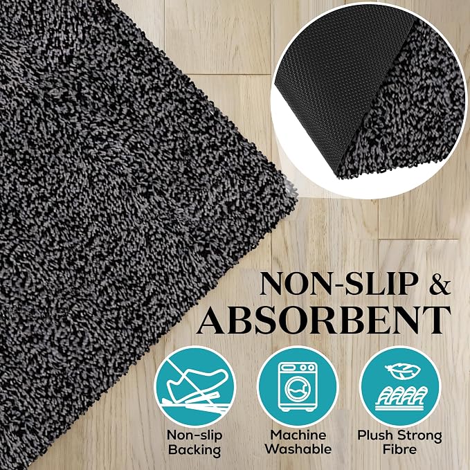 Premium Microfiber Indoor Door Mat – 20"x30" Washable Entry Mat, Waterproof - Image 4