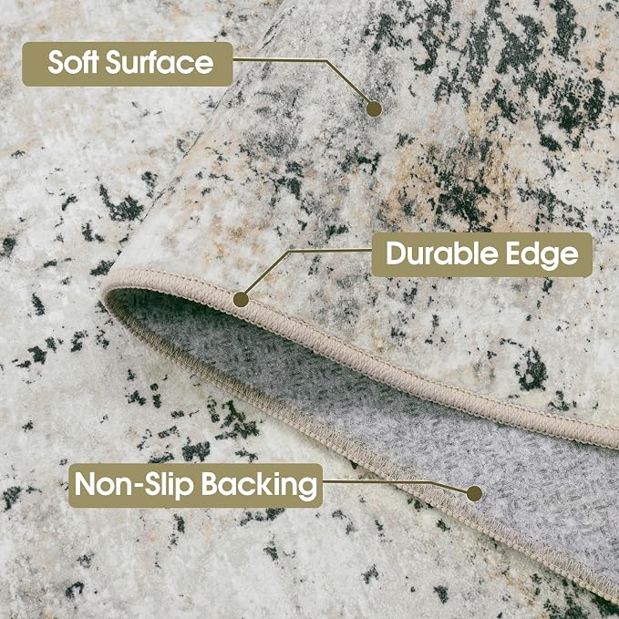 Area Rug Living Room Rugs: 5x7 Washable Rug - Image 6