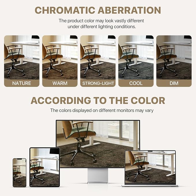 36"x48" Office Chair Mat for Hardwood Tile Floor, Under Desk Carpet Protector - Image 6