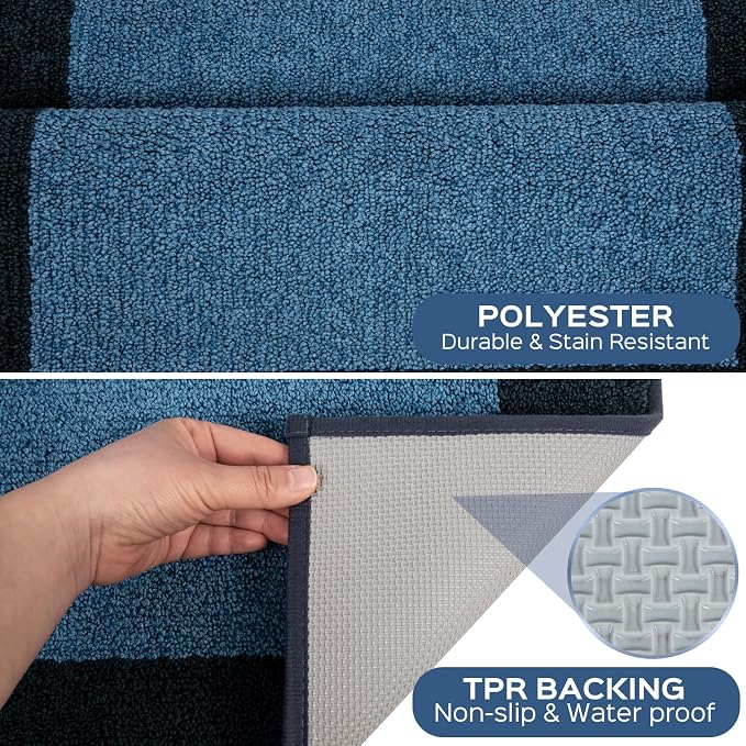 Machine Washable Kitchen Rug 24" x 70", Non Slip Kitchen Mat - Image 3