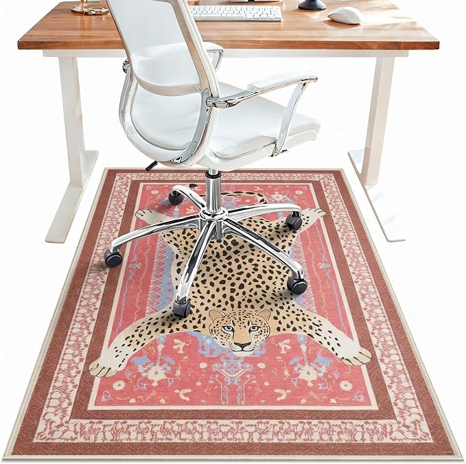 48"x60" Office Chair Mat for Hardwood Tile Floor, Under Desk Carpet Protector by BESBLEE