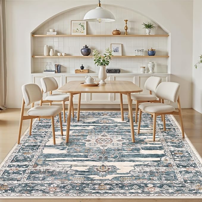 Washable 9x12 Area Rug for Living Room & Dining Room - Image 7
