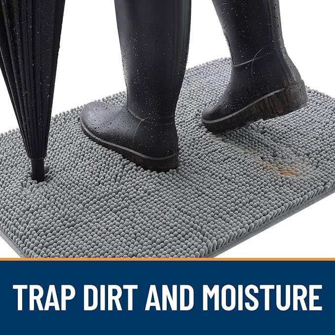 OLANLY Dog Door Mat for Muddy Paws 70x32, Absorbs Moisture and Dirt, Absorbent - Image 2