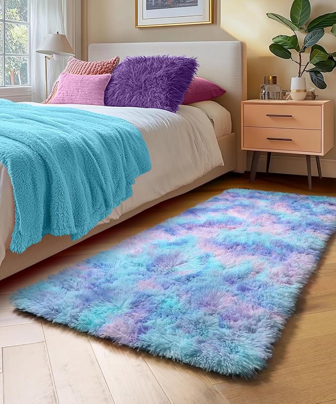 PAGISOFE Adorable Furry Rainbow Rugs - Image 4
