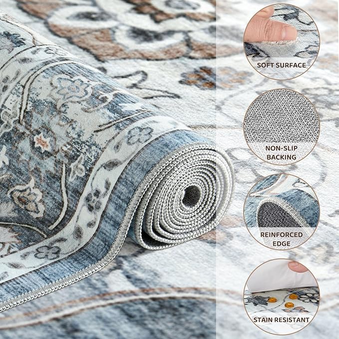 8x10 Washable Area Rug - Image 3
