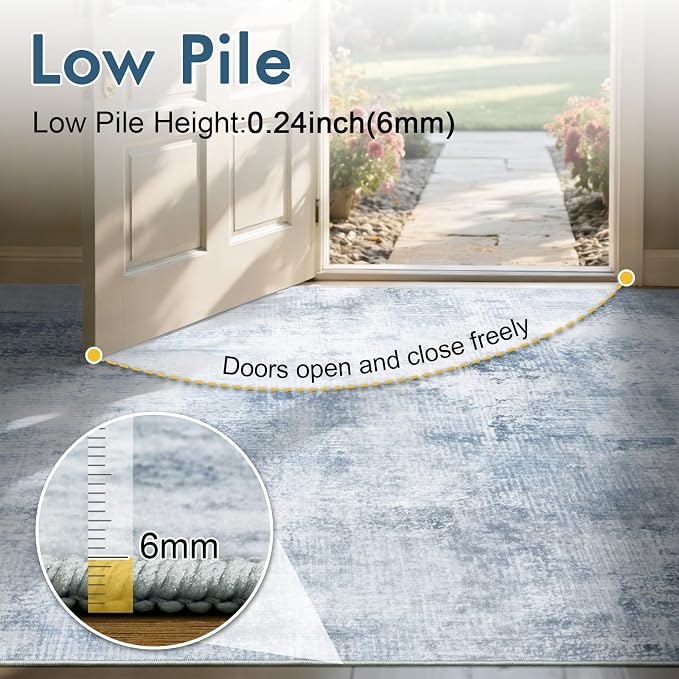 8x10 Ft Large Area Rugs for Living Room, Soft Non-Slip Washable Rugs Modern - Image 7
