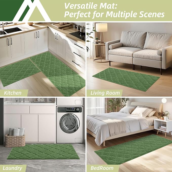 COSY HOMEER Soft Kitchen Rugs for in Front of Sink Super Absorbent Kitchen - Image 6