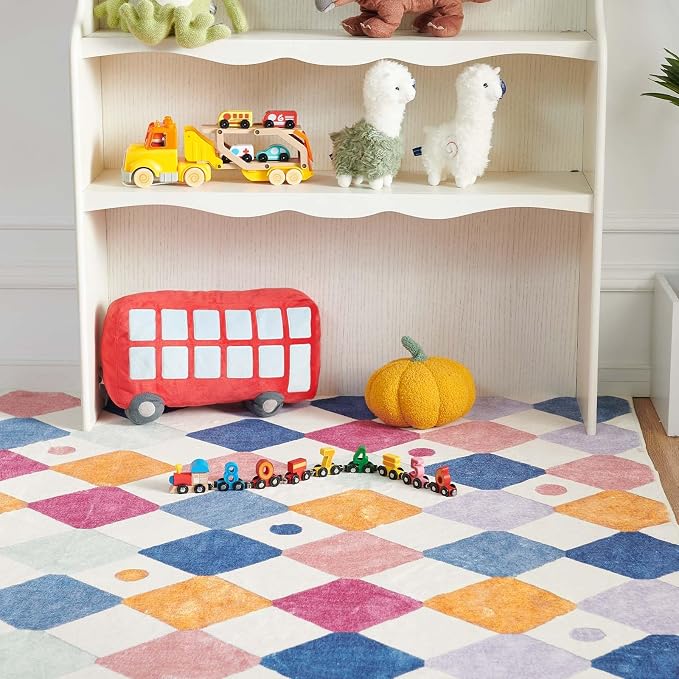 jinchan Macy Area Rug 2x3 Kids Entryway Washable Indoor Doormat Small Soft Non - Image 9