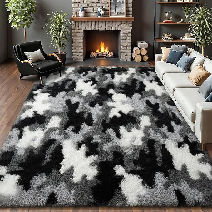 AROGAN Soft Fuzzy Kids Rugs for Girls Room Playroom 4x6 Feet, Fluffy Cute - Image 7