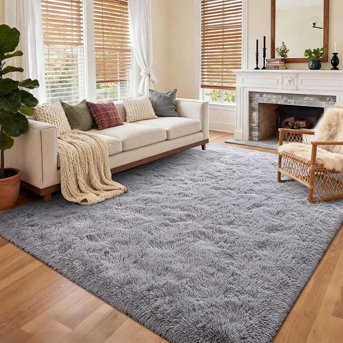 9x12 Ft Extra Large Shag Rugs for Living Room, Ultra Soft Fluffy Furry Area - Image 3